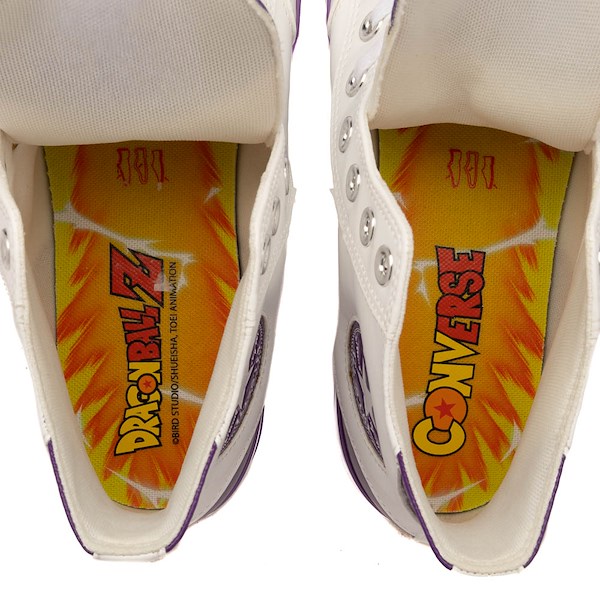 Converse x Dragon Ball Z Chuck Taylor All Star High-Top Frieza Sneakers - Lucent White / Tillandsia Purple