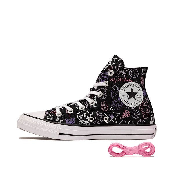 Converse x Hello Kitty & Friends Chuck Taylor All Star High-Top My Melody & Kuromi Sneakers - Black / Multicolor