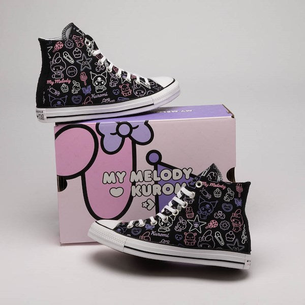Converse x Hello Kitty & Friends Chuck Taylor All Star High-Top My Melody & Kuromi Sneakers - Black / Multicolor