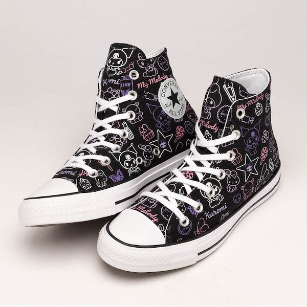 Converse x Hello Kitty & Friends Chuck Taylor All Star High-Top My Melody & Kuromi Sneakers - Black / Multicolor