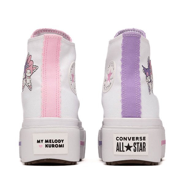 Converse x Hello Kitty & Friends Chuck Taylor All Star Lift Double Stack High-Top My Melody & Kuromi Sneakers - Multicolor