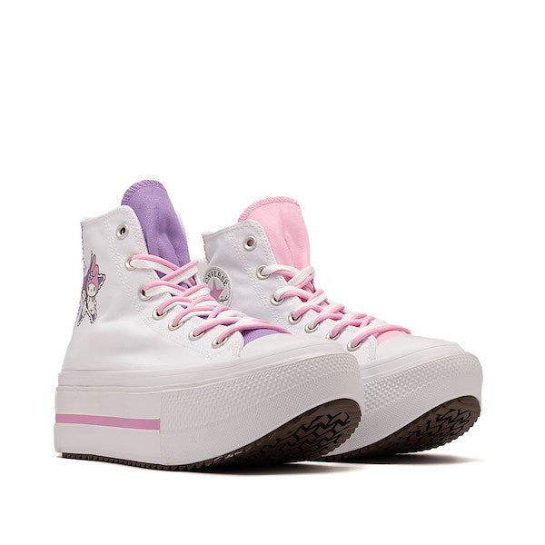 Converse x Hello Kitty & Friends Chuck Taylor All Star Lift Double Stack High-Top My Melody & Kuromi Sneakers - Multicolor