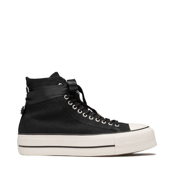 Women's Converse Chuck Taylor All Star Lift Bows & Rings High-Top Sneakers - Black