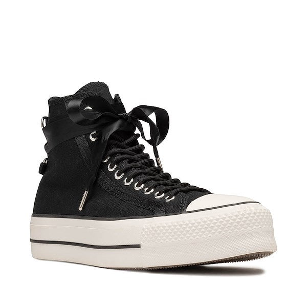 Women's Converse Chuck Taylor All Star Lift Bows & Rings High-Top Sneakers - Black