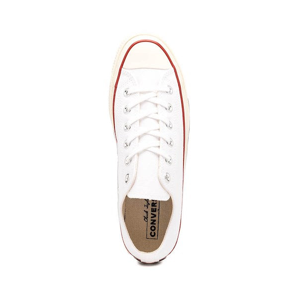 Converse Chuck 70 Low-Top Sneakers - White / Garnet / Egret